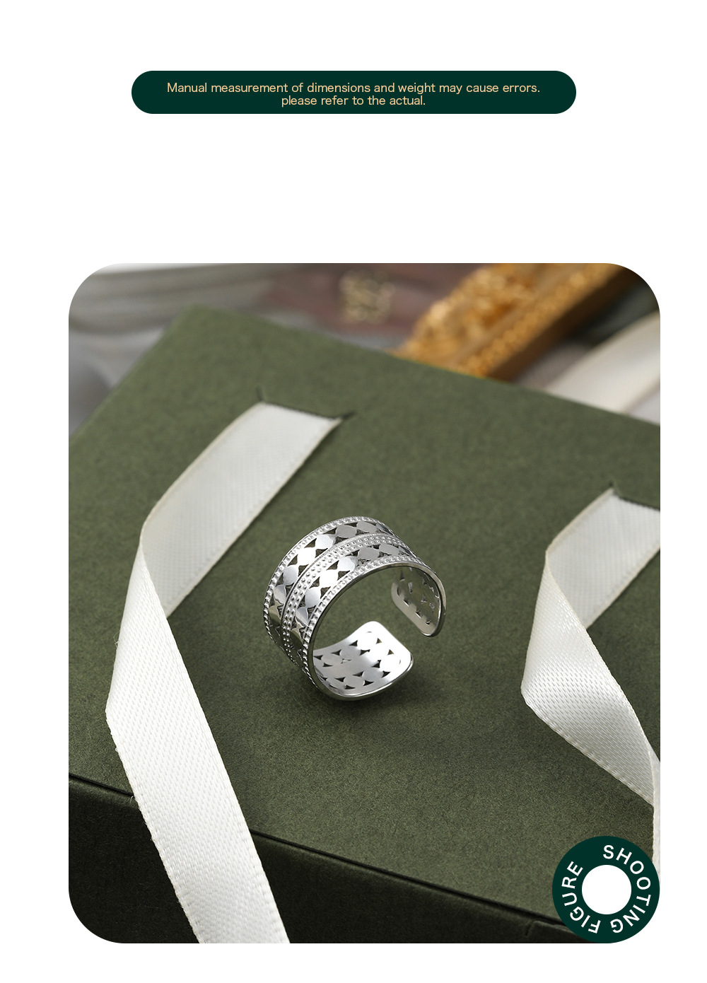 Fashion Geometric Square Stainless Steel Open Ring Plating No Inlaid Stainless Steel Rings