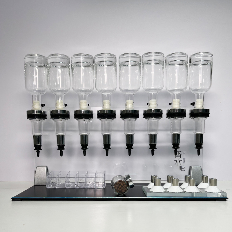 散装香水吧 八头分装器 跨境香水展示架香薰套装亚克力展示架|undefined