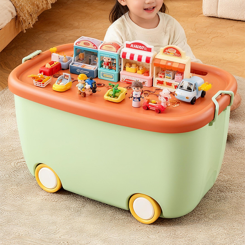 Children's Toy Storage Box Household Storage Box Baby Clothes Snack Book Storage Box Large Capacity Storage Box