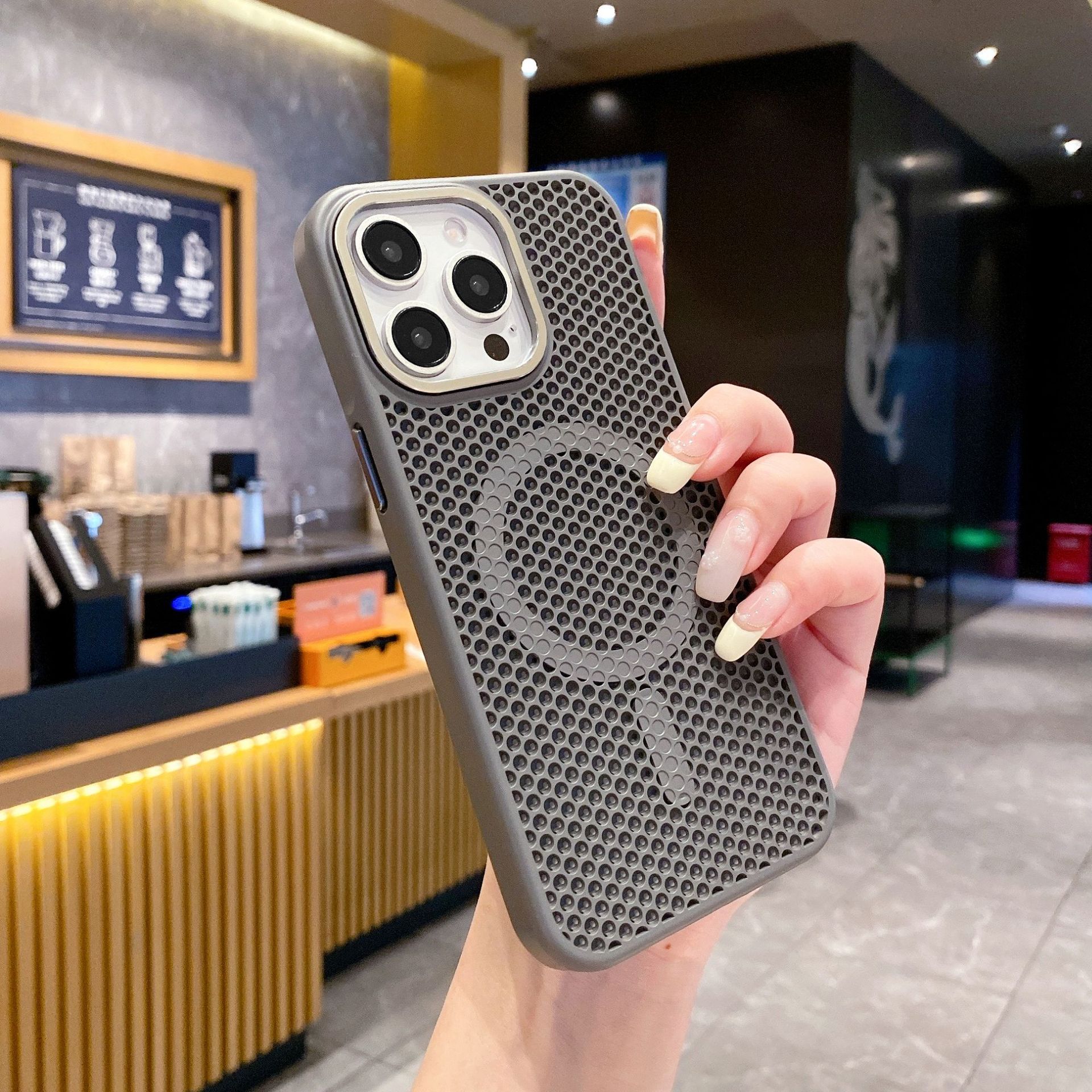 Titanio gris-panal disipación de calor magnético-agujero grande metal kj