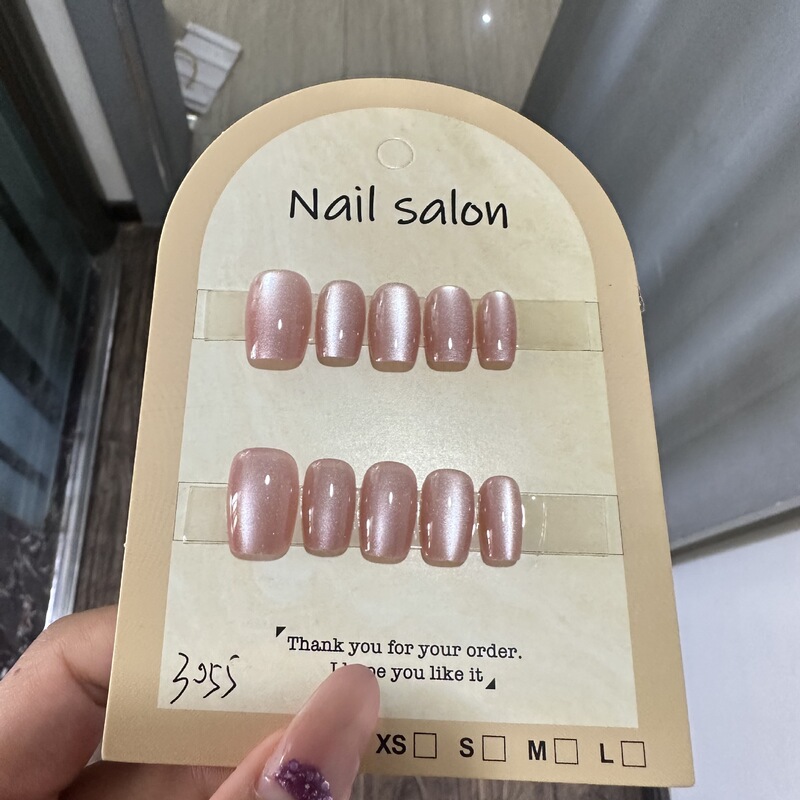 Wearable Nails Cat Eye Wearable Nails Nail Patches Pure Handmade Semi-Handmade Manicure Fake Nails 3055
