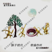 皮影戏陕西人偶手工diy皮影戏皮麦带作杆皮影幼儿园太保道麦太保
