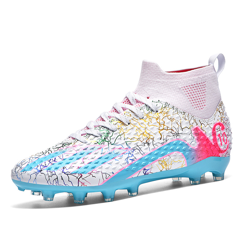 2024 transfronterizos nuevos niños y niñas estudiantes transpirables zapatos de fútbol de clavos cortos y largos zapatos de entrenamiento juveniles