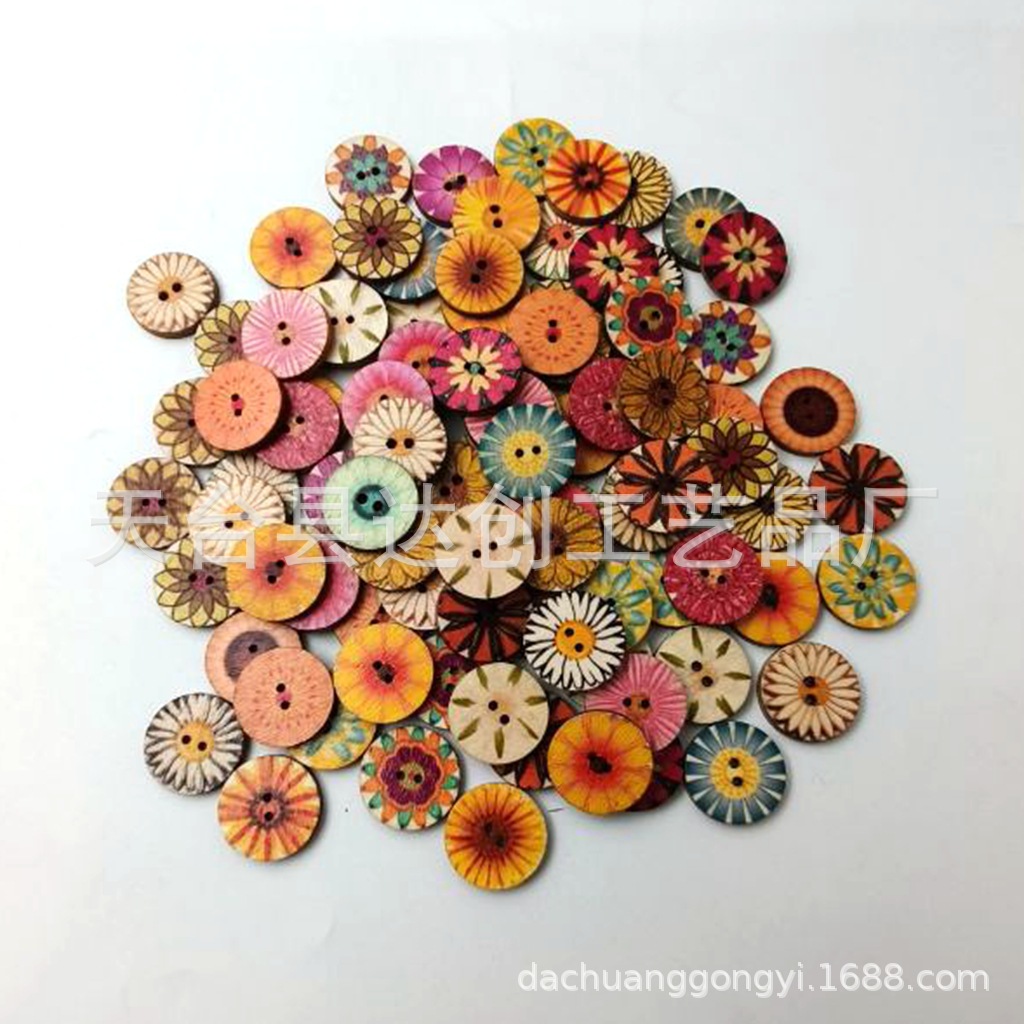 Color mezclado y color 19*15mm * redondo * pintura