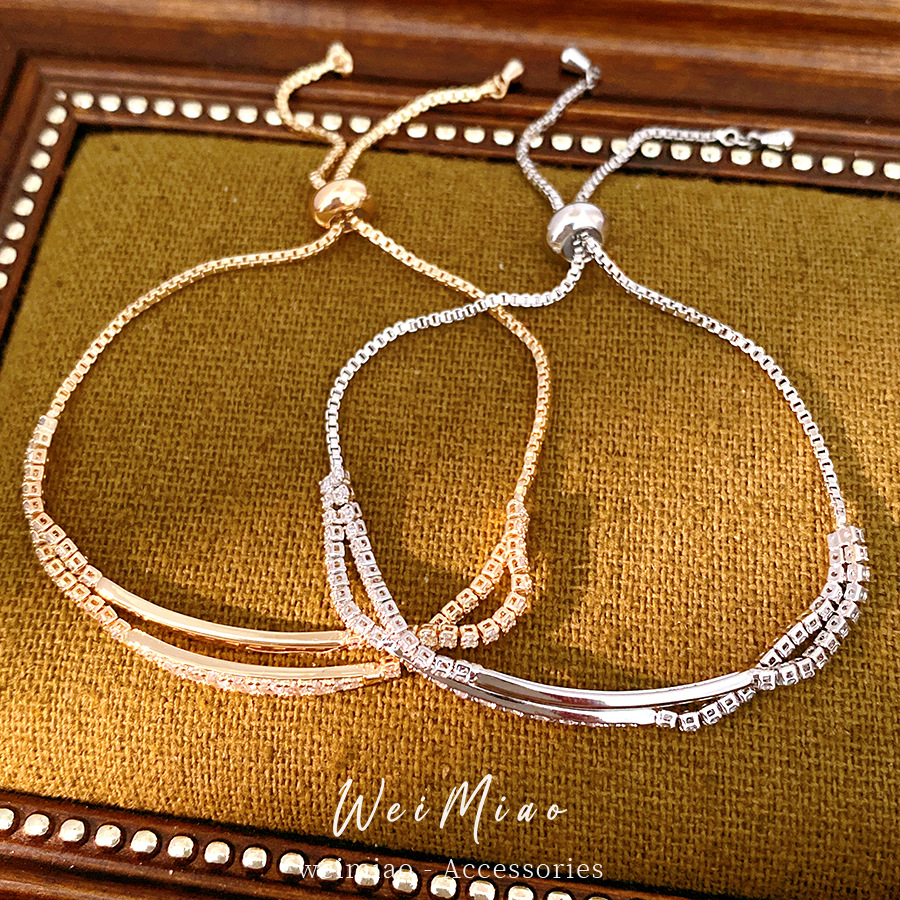 14 quilates de oro real pulsera de piedra de silicio ligera de lujo pulsera de nicho de estilo frío temperamento de moda joyas de mano