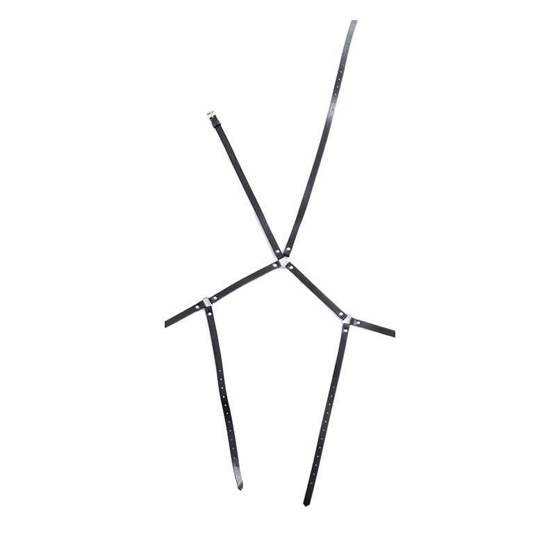 Juguetes sexuales y encuadernación arco cuero suspender vinculante pantalones arco ajustable sexy medias