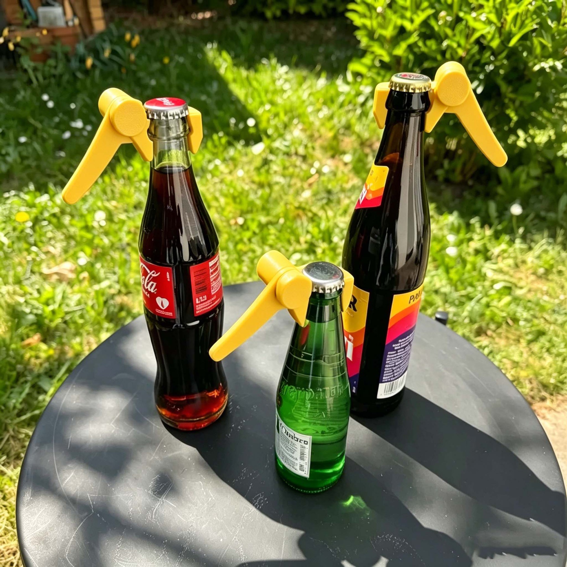 CapSnap One-Hand Bottle Opener yellow color option