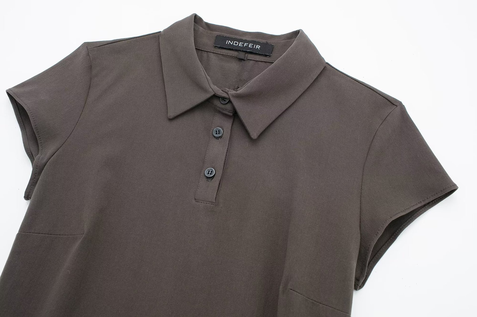 Robe à col polo ZR pour femme, nouvelle collection printemps 2024_voghion.com