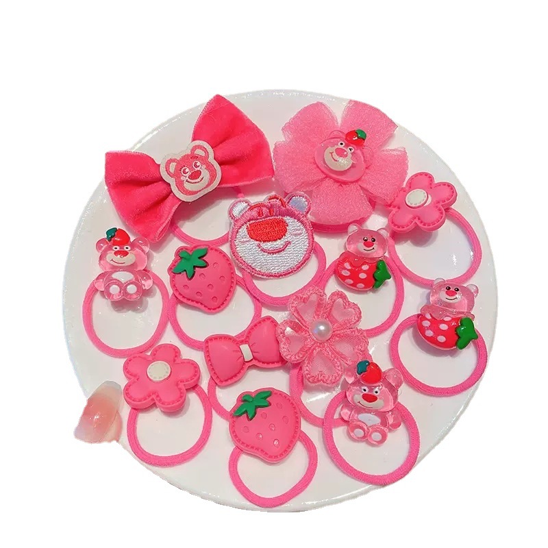 Banda de goma para niños cuerda de pelo para bebés arco de niña no duele el cabello banda de goma linda princesa banda de pelo Cola de Caballo accesorios para el cabello