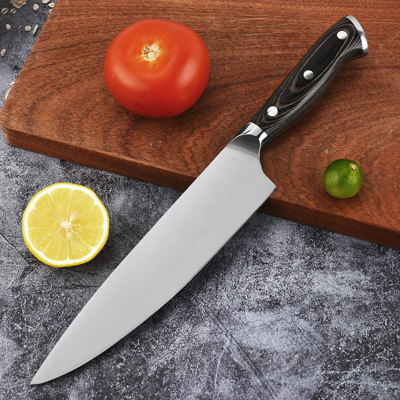 8-inch Chef's Knife Western Cooking Knife Household Vegetable Slicing Knife Stainless Steel Kitchen Knife