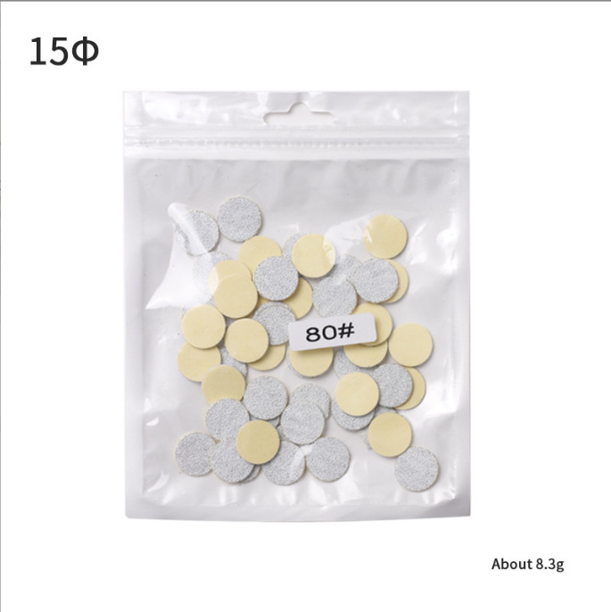 Ventas directas de fábrica 50 piezas pedicura cebra grano pieza de arena traje esmalte de uñas piel muerta callos reemplazable pieza de arena traje