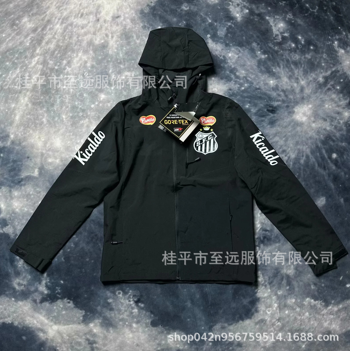 Brasileño chaqueta de asalto con capuchón, abrigo a prueba de viento, abrigo a prueba de agua, fábrica de fuentes deportivas, ropa de entrenamiento de fútbol al por mayor image 37