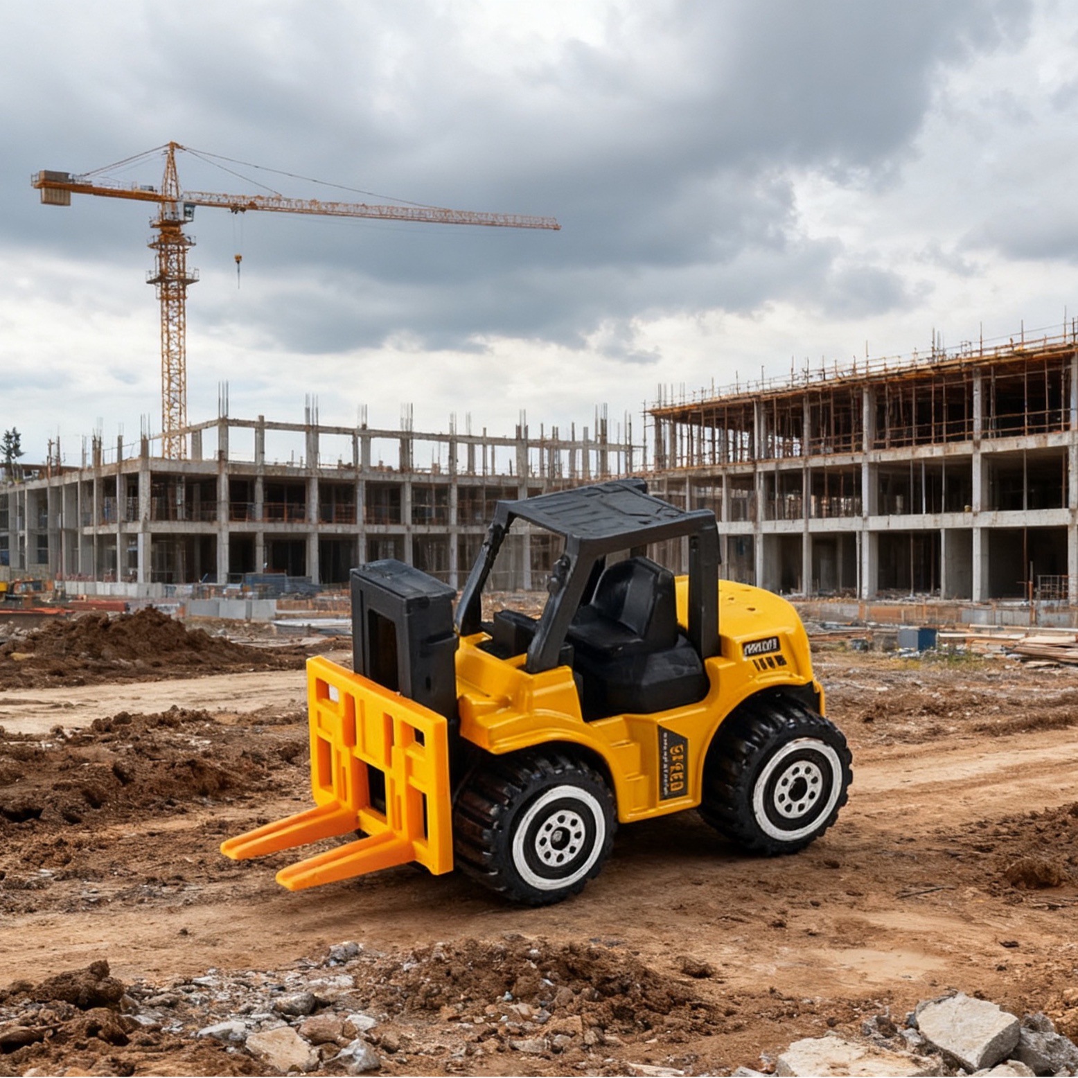 1:64 Alloy Engineering Vehicle Set Model Boy Gift Simulation Fall-Resistant Pocket Traffic Sliding Toy for Ages 2-6