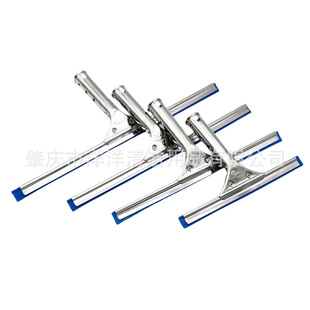 Manufacturer Wholesale Silicone Wiper Long Handle Stainless Steel Glass Wiper Blade Glass Window Cleaning Tool