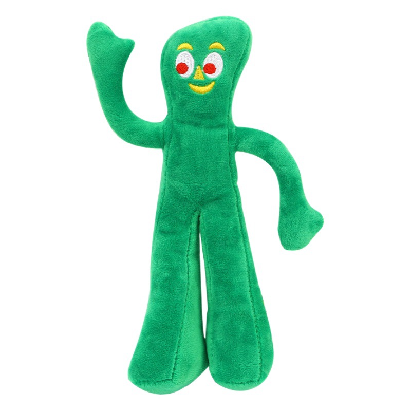 Transfronterizo nuevo pequeño verde muñeca mascota perro juguete felpa tridimensional gato mordedura juguete sonido mascotas suministros