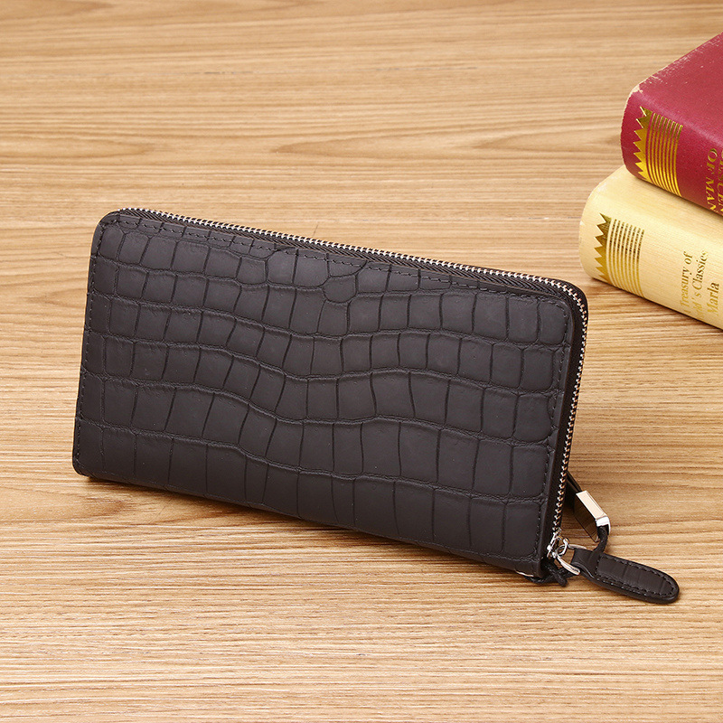 Premium Herren Clutch Aus Echtem Krokodil-leder Mit Handschlaufe_voghion.com