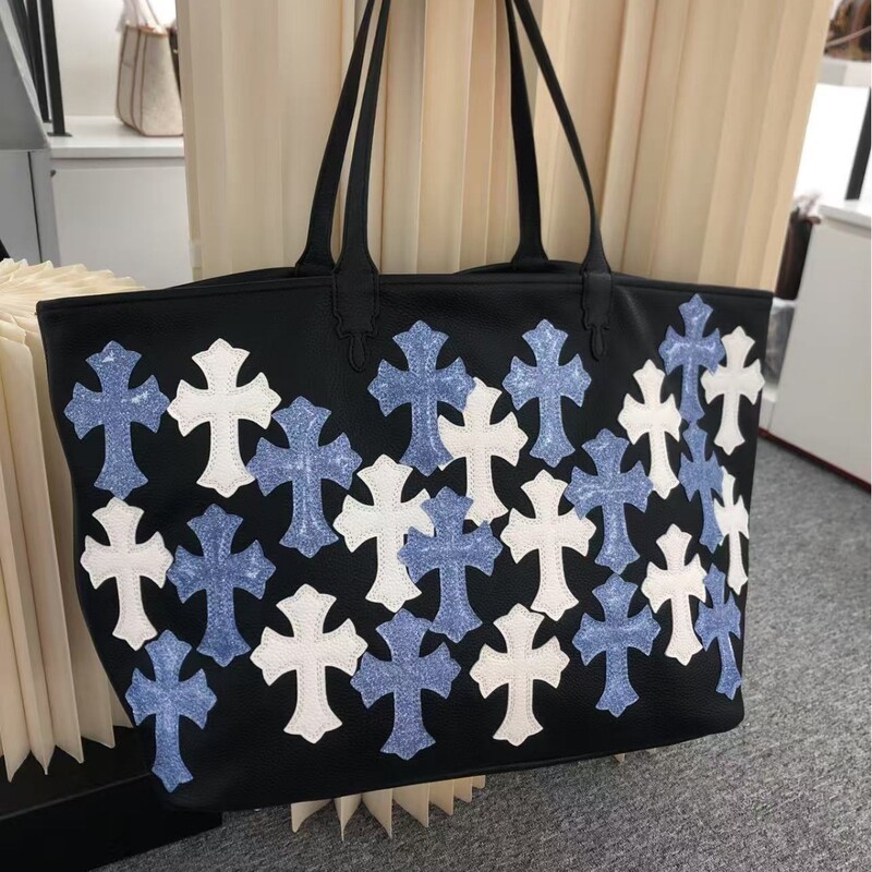 Star-Inspired Starry Sky Large Tote Genuine Leather Crossbody Large-Capacity Shoulder Bag Trendy Travel Commuter Underarm Bag