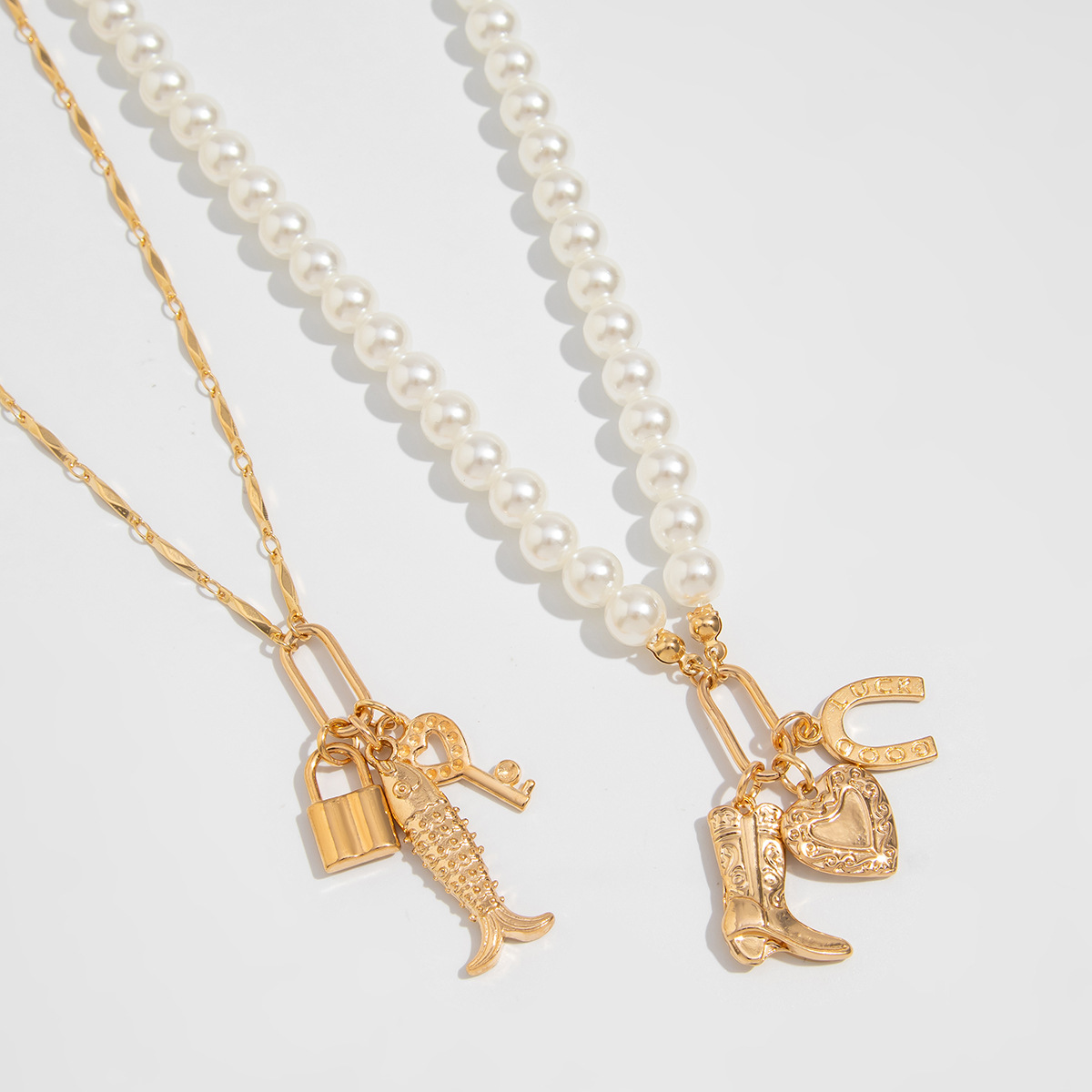 Forme De Cœur Coquille Cadenas Rétro Style Classique Alliage Pendentif De Gros display picture 7
