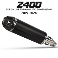 Мотоцикл модифицированный Z400 передняя часть + черная стрелка задняя часть специальная интегрированная выхлопная труба 2019-2024