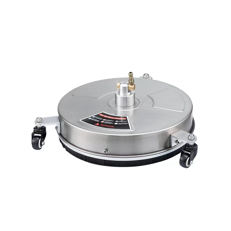 不锈钢洗地盘15寸圆形高压清路面洗地器快插式市政道路洗车神器