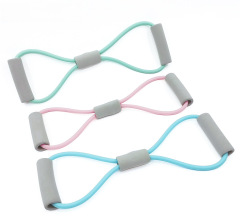 Manufacturer 8-character pulling strap shoulder beauty back exercise eight-character pulling rope training elastic band fitness pulling machine sports