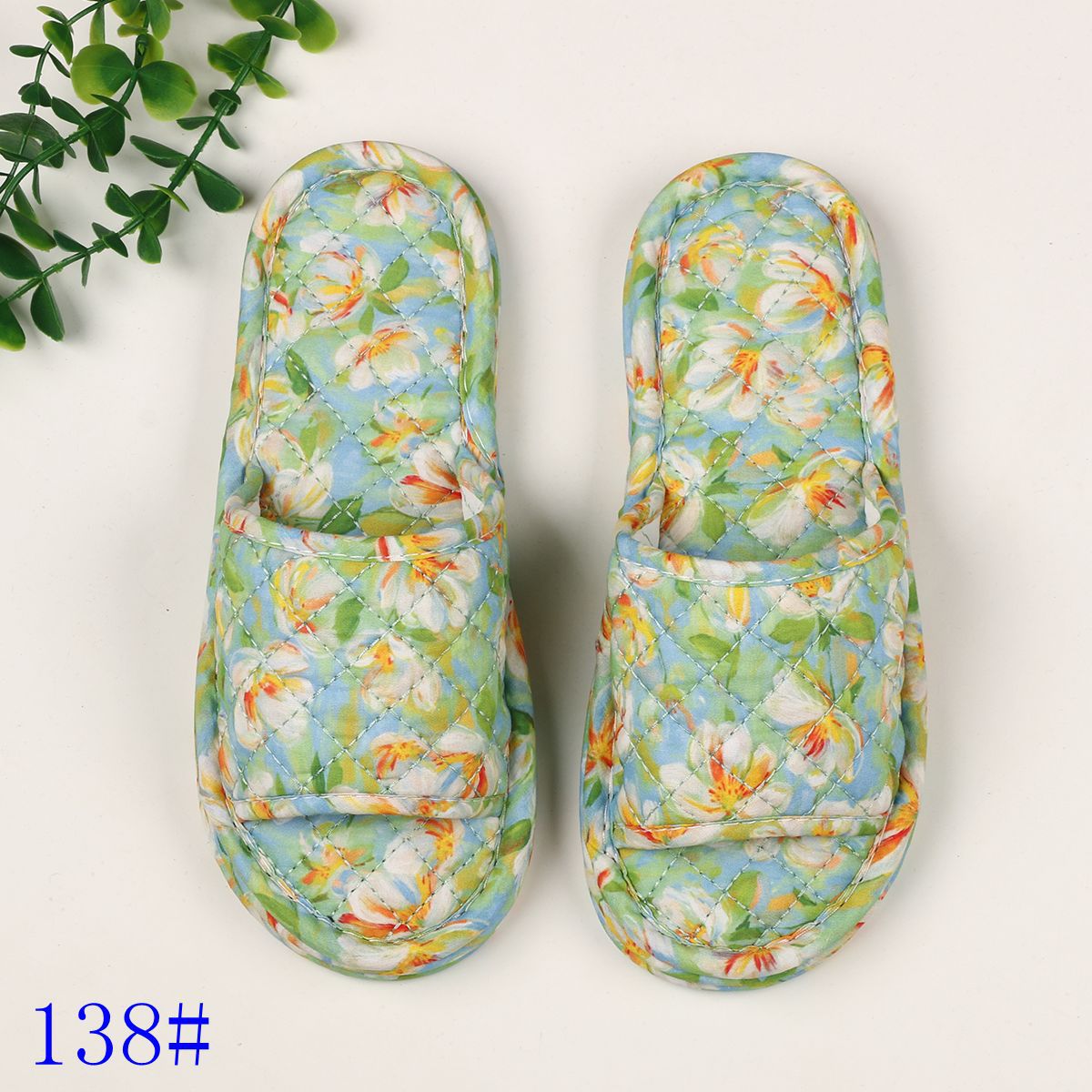 여성용 3겹 꽃무늬 천 138