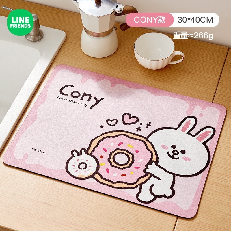 LINE FRIENDSテーブルマット家庭用高級感断熱マットパーマ防止テーブルマット|undefined