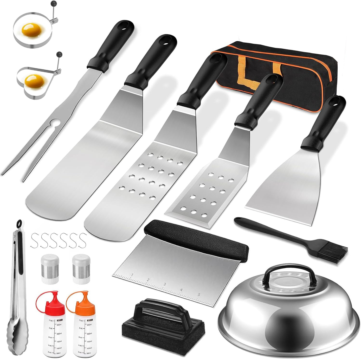 Transfronterizo Amazon spot set de herramientas de barbacoa al aire libre de acero inoxidable placa de parrilla set de herramientas de barbacoa