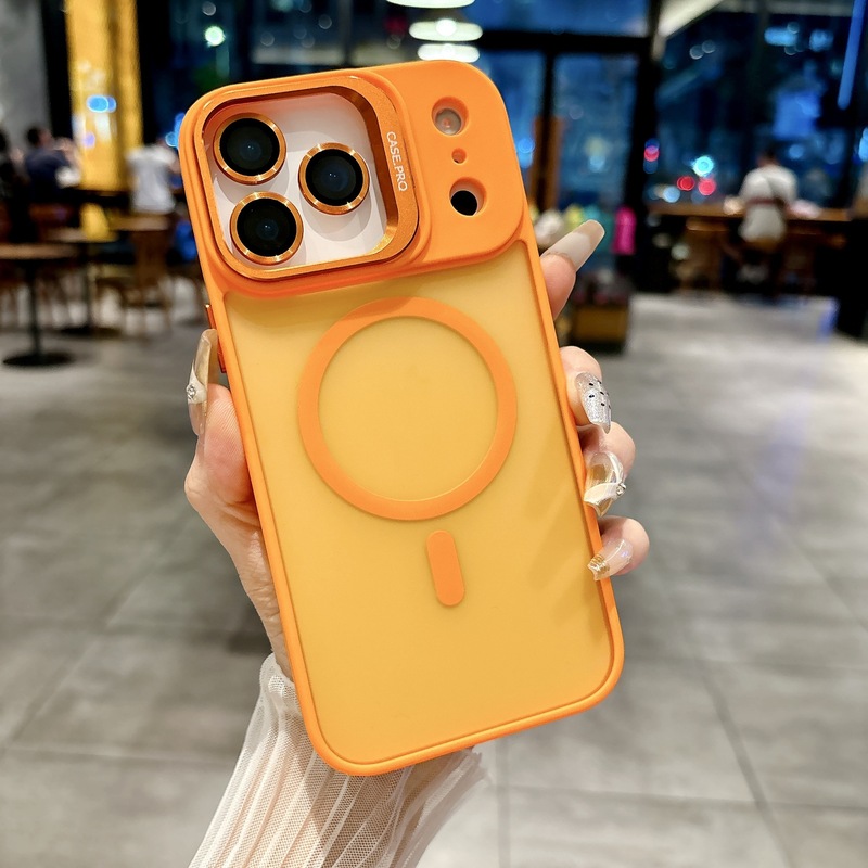 适用iPhone17promax磁吸镜头支架手机壳苹果16散热镜头膜PC保护套|undefined