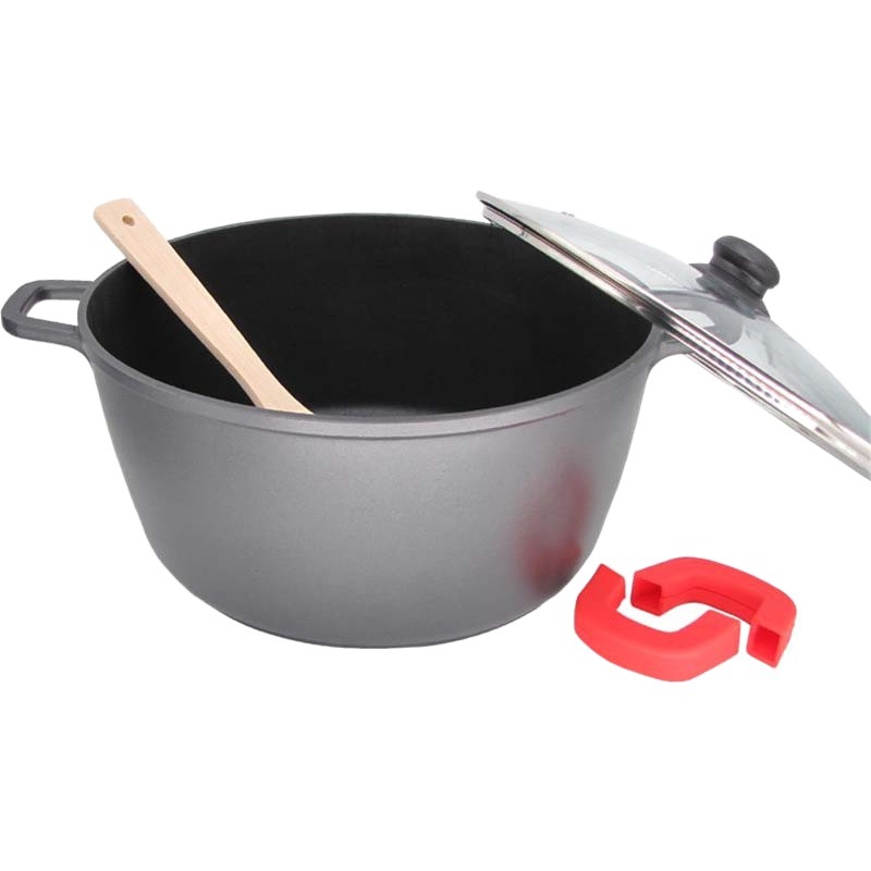 Olla especial para hacer gelatina de piel de burro al por mayor, espátula rosa antiadherente, olla para hacer copos de nieve crujientes, apta para cocinas de inducción.