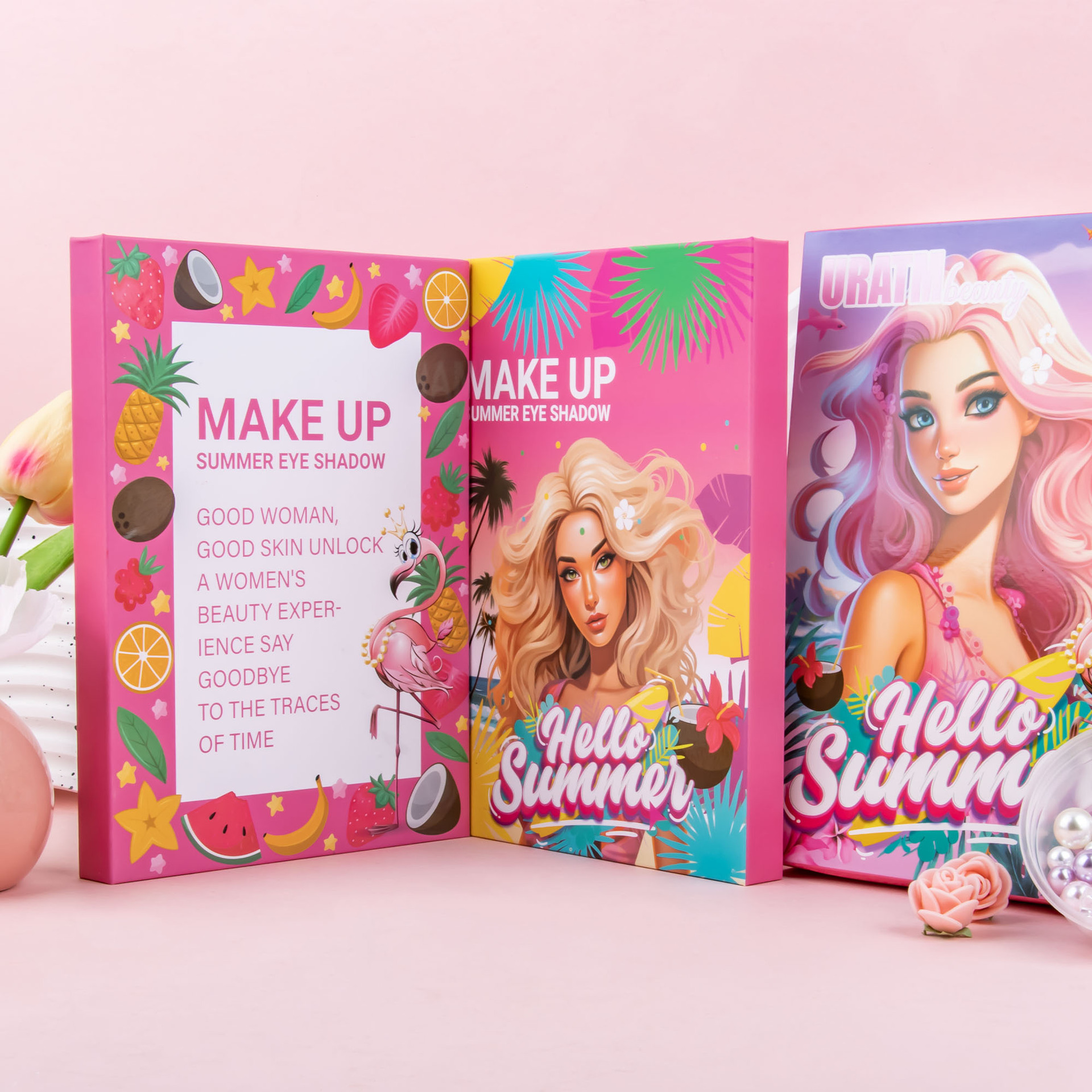 Cross-border 117-color folding eyeshadow palette, four-layer matte, pearlescent blush contour, high-gloss one-piece makeup palette undefined