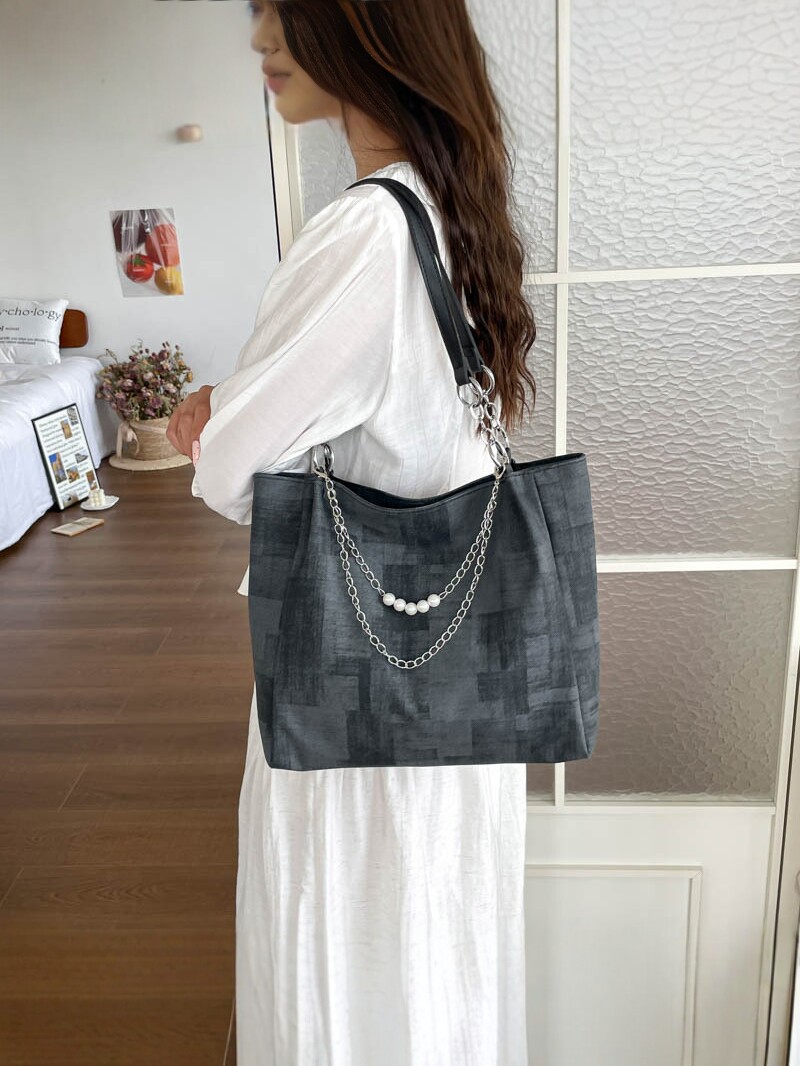 Bolso Tote de Hombro para Mujer de PU, Gran Capacidad, para Uso Diario image 4