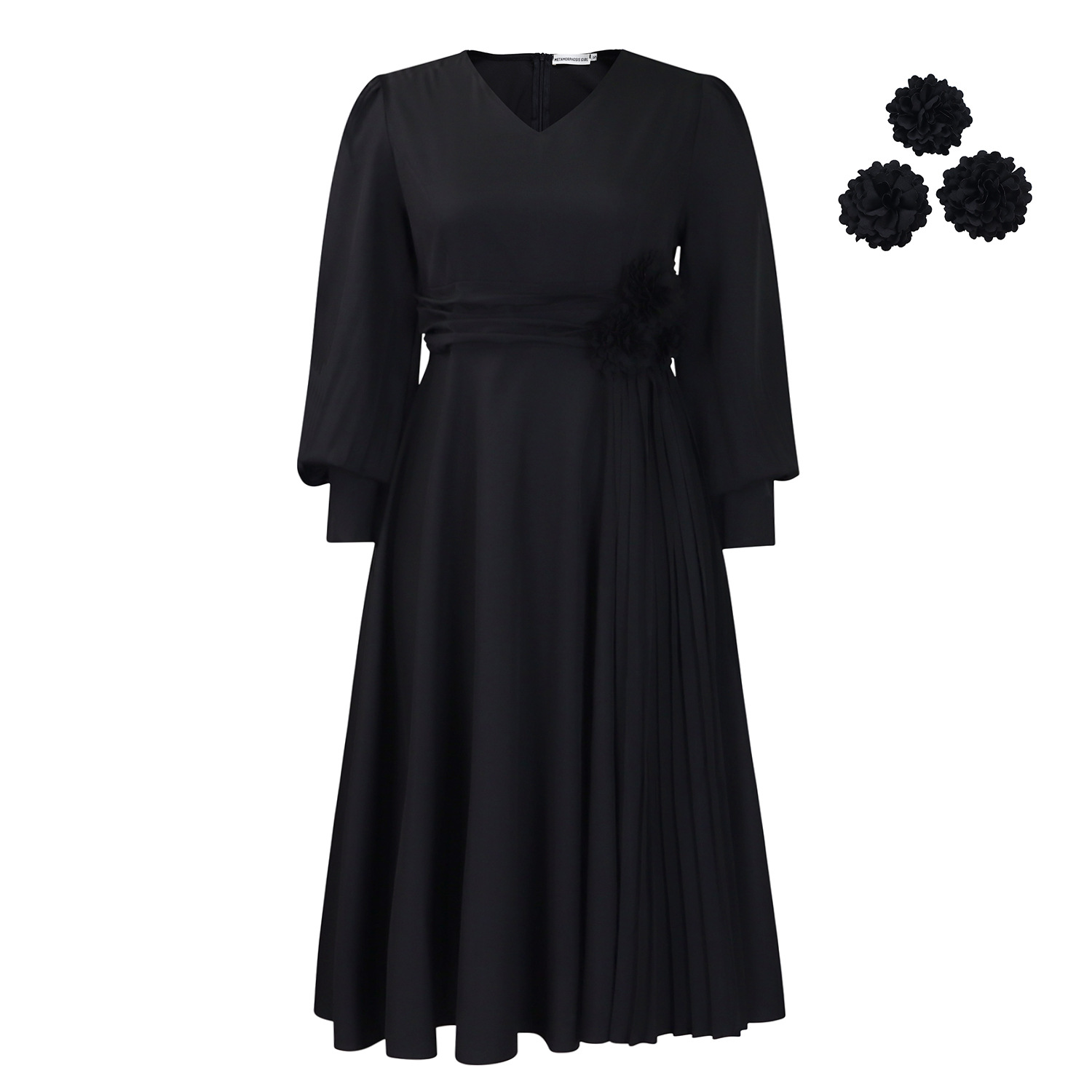 Women's Elegant Solid Color A-Line Dress