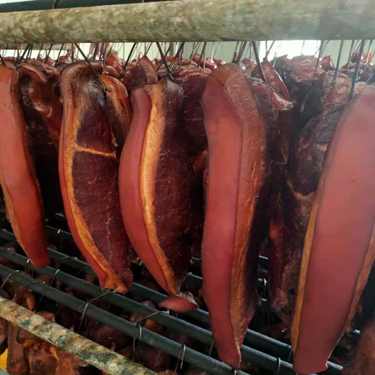 四川柴火烟熏二刀后腿腊肉咸肉批发非湖南湘西腊肉