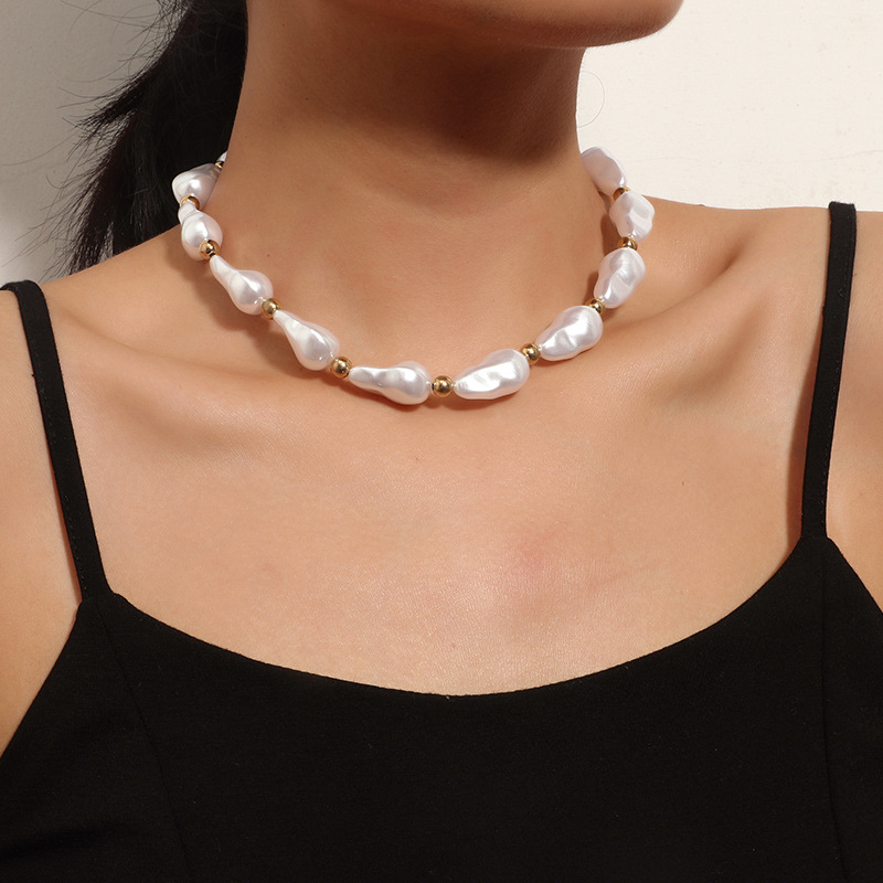Creative design fashionable elegant necklace from pearl