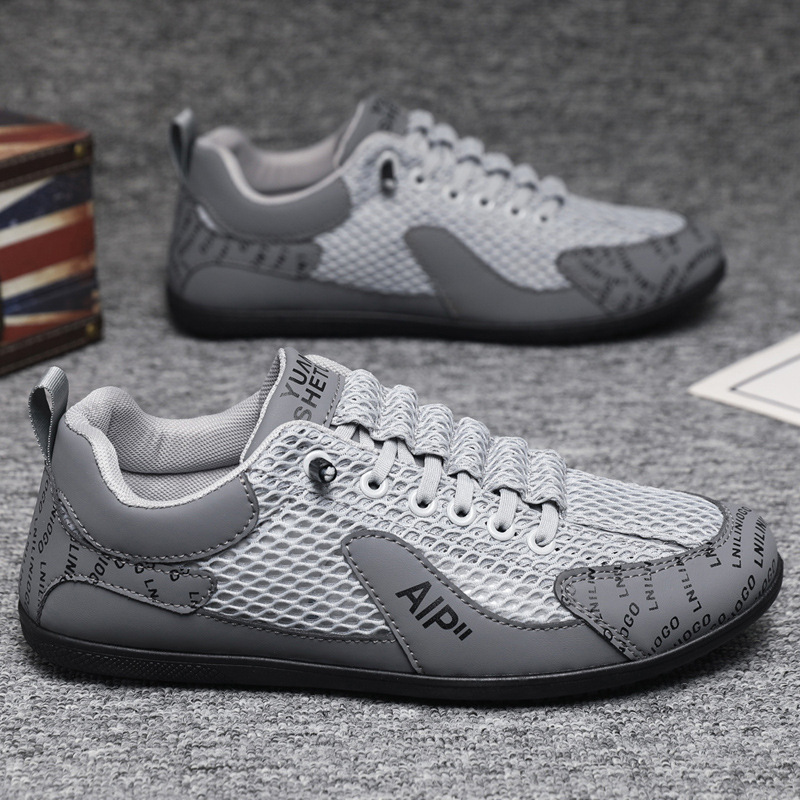 Shoes Men's Shoes 2025 New Summer Thin Breathable Casual Shoes Men's Work Shoes Versatile Sports Mesh Shoes Men