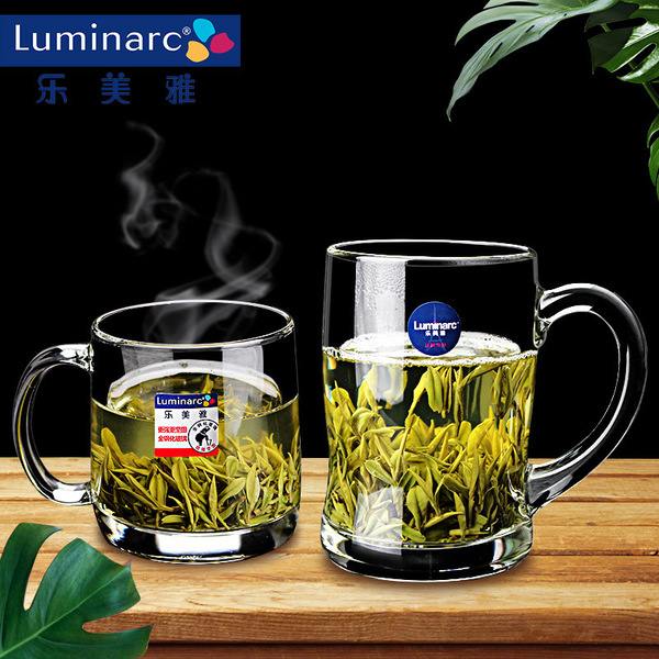 Le Meiya glass household water cup heat -resistant tea cup tempered…