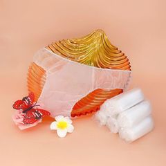 Bessero Pregnant Women Disposable Underpants Women Medium Waist Hip Area Cotton Travel Wash-Free Menstruation Postpartum Shorts