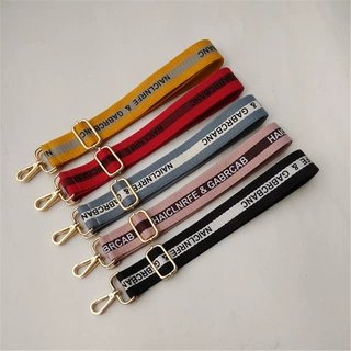 新款字母棉布包带肩带女包配件带子可调节单肩斜挎长背带替换肩带