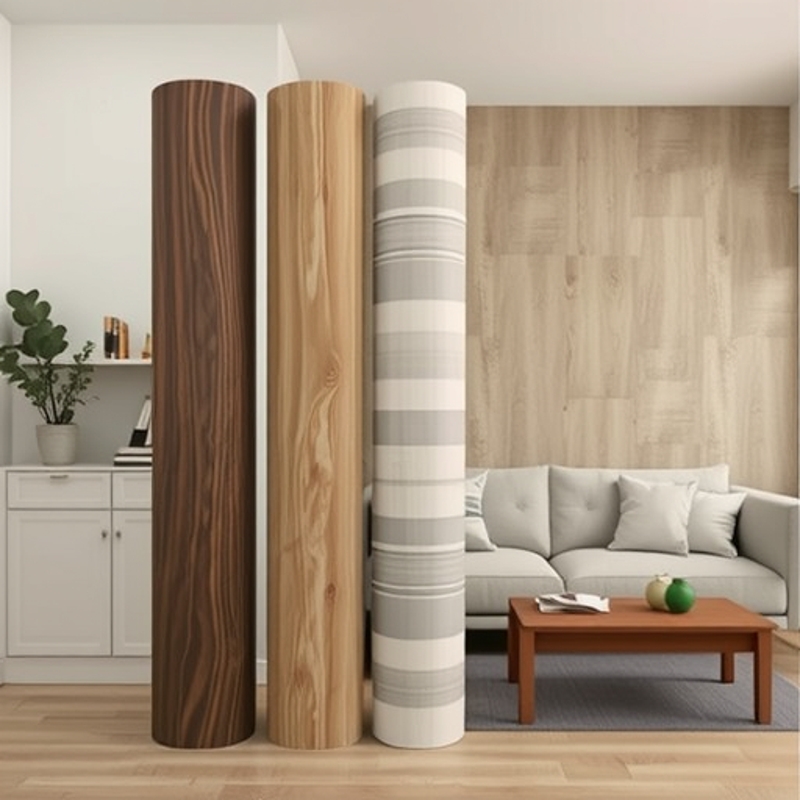 Amazon Waterproof and Moisture-Proof Wood Grain Decorative Panels with Thick Adhesive Backing for Background Wall Stickers, Imitation Wood Wall Panels
