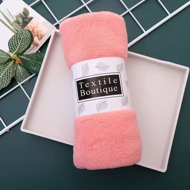 Hot-Selling Coral Velvet Square Towel, Soft, Highly Absorbent, Skin-Friendly Towel, Hand Towel, Bathroom and Kitchen Cleaning Cloth
