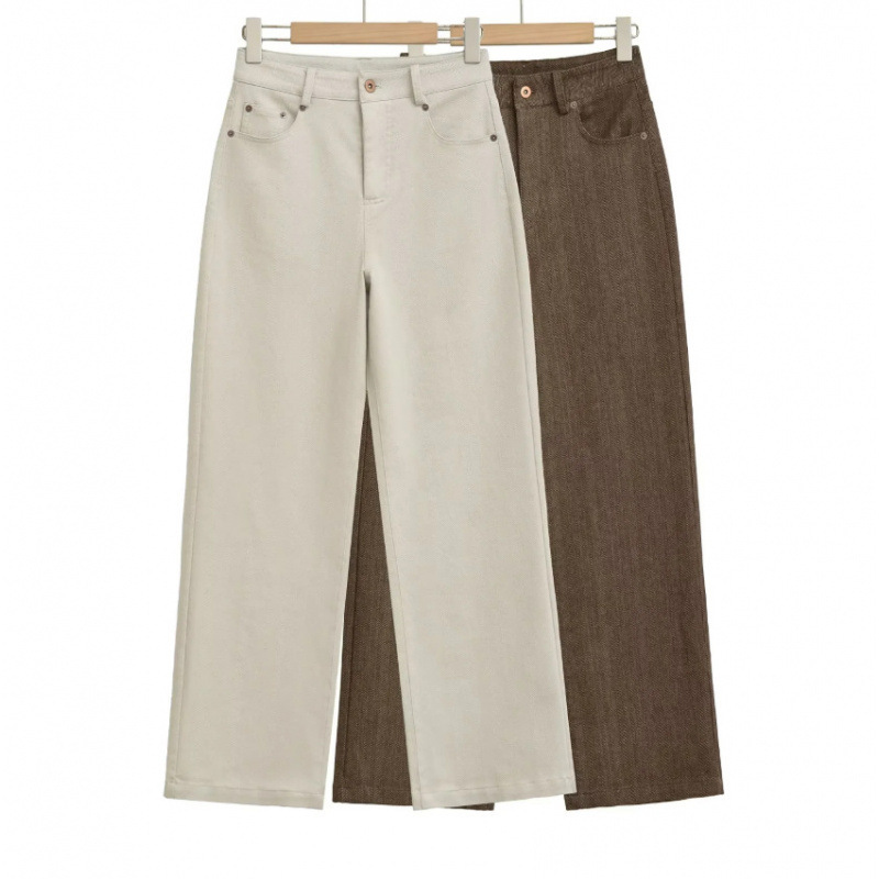 2026 Spring and Autumn New Style Narrow Straight-Leg Jeans for Women, Vintage High-Waisted Slimming Wide-Leg Pants, Loose Casual Pants 2026 Spring and Autumn New Style Narrow Straight-Leg Jeans for Women, Vintage High-Waisted Slimming Wide-Leg Pants, Loose Casual Pants