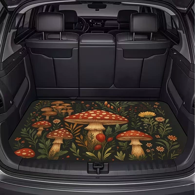 Avtomobil döşəmə paspasları: Cat, Dog, and Mushroom Designs