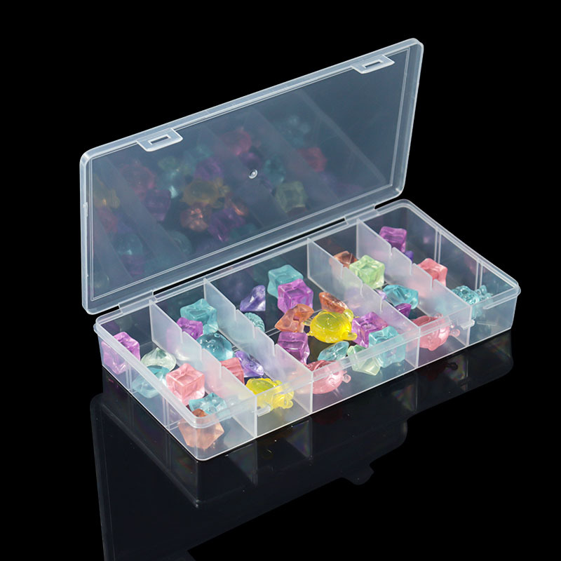 透明PP塑料长方形盒五金零配件分类包装盒渔具小零件收纳整理盒子