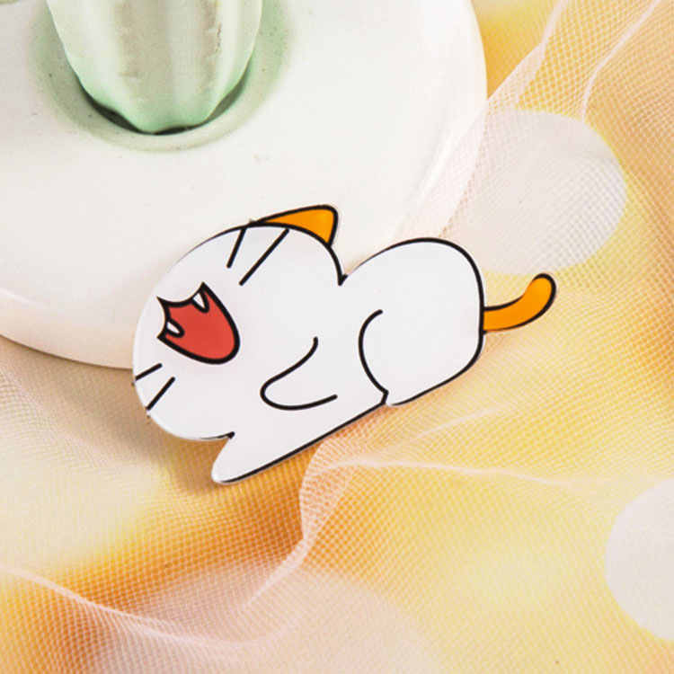 日韓ins風子猫かわいいアニメブローチ筆袋バッグストラップ創意アクリルバッジアクセサリー女|undefined
