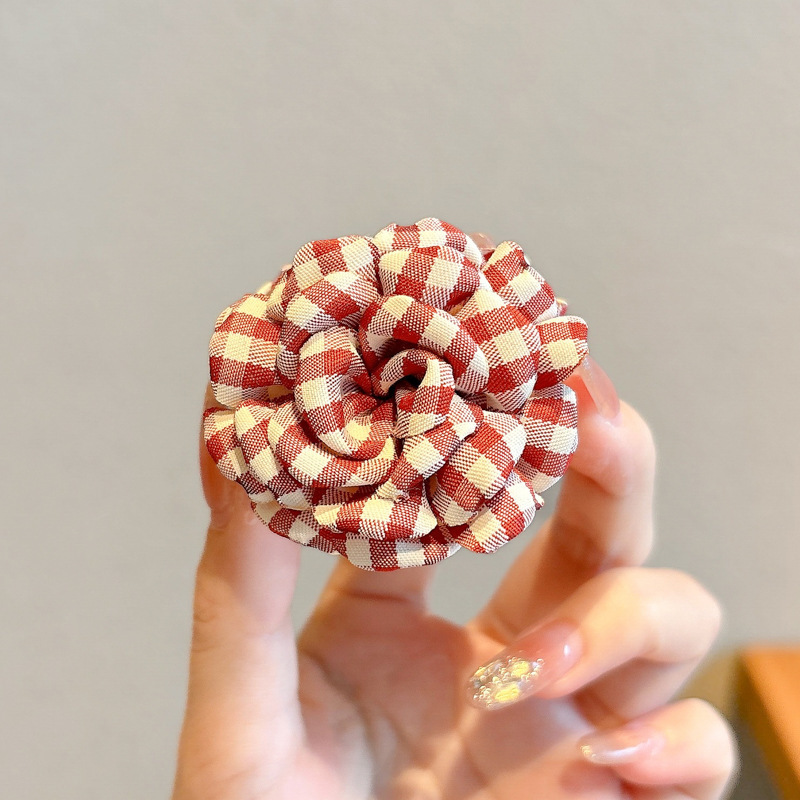 夏季百搭花朵发夹女高级感海边拍照氛围感神器发卡侧边夹发饰头饰|undefined