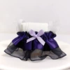 Purple and black gauze skirt