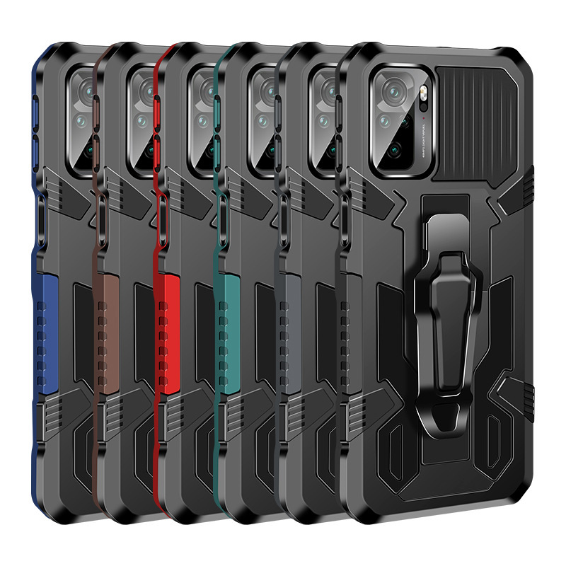 For Red Rice NOTE10 Mecha Warrior Mobile Phone Case Xiaomi 11i Armor Drop-resistant Bracket K40 Magnetic Protective Cover