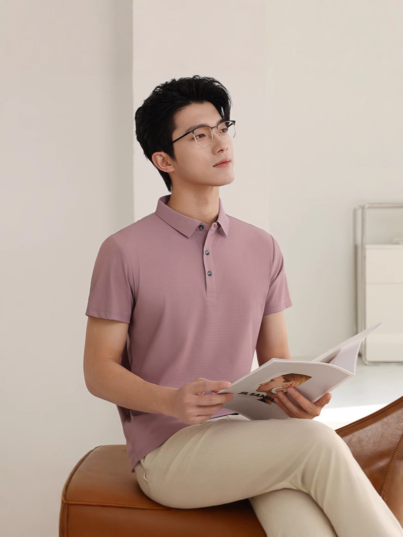 Comercio exterior transfronterizo exclusivamente para Europa y Estados Unidos, camisa de amoníaco de nailum de gran tamaño, cuello, mono de manga corta, polo, logotipo de impresión personalizado
