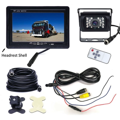 Ahd 7inch Desktop Monitor for Bus Rear View Reversing Vehicle Camera with Dual Video Input (Car display) - 7inch-desktops-1-bus-10m-airlines